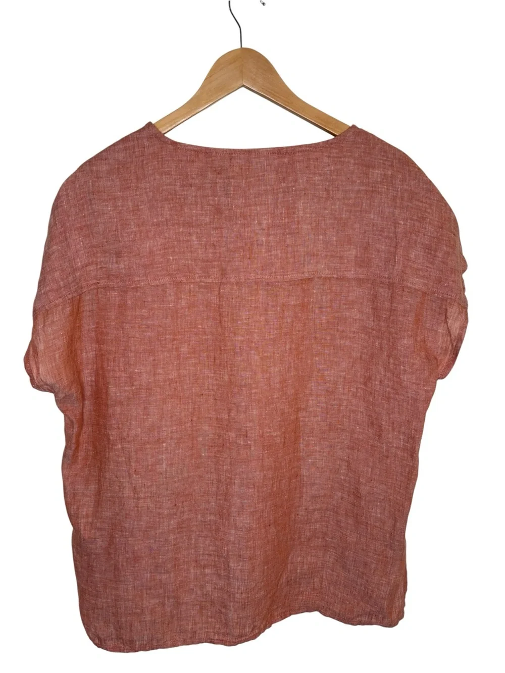 House of Harlow 1960 top orange linen embroidered dolman drop shoulder medium